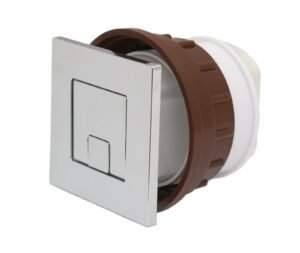 DUDLEY VANTAGE PIAZZA DUAL FLUSH ROUND TO SQUARE DESIGNER PUSH BUTTON 325276