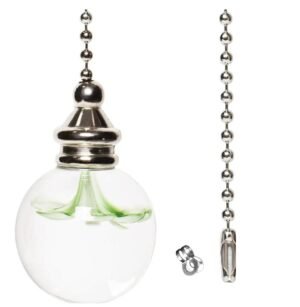 Taps2Traps® Flower Blossom Crystal Light Pull Pendant For Bathroom Light Switches Or Overhead Fans