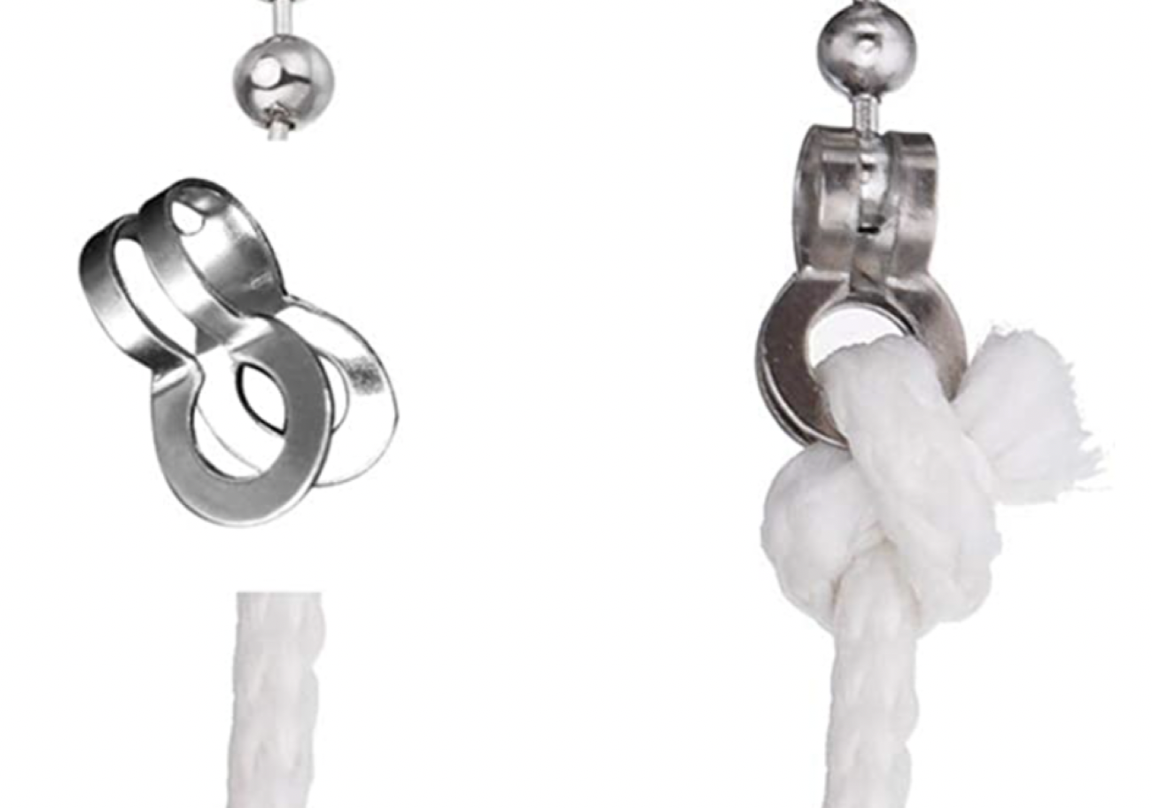 Taps2Traps® Traditional Antique Style Orange Crystal Decorative Bathroom Light Switch Pull Chain - Image 3