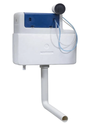 Tavistock Vortex / Roper Rhodes Front Top Access Cistern + Matt Black D/F Button