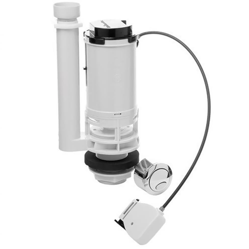 Fluidmaster PRO550UK Dual Flush Valve – Cable Operated, Chrome Push Button