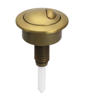 Brushed Brass Dual Flush Toilet Push Button Fits Siamp Optima 49 Twyford Vitra