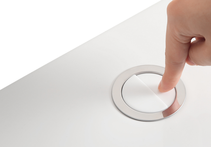 Luxury Heavy-Weight Chrome & Ceramic Universal Flush Button – Fits 38mm Cistern hole - Image 2