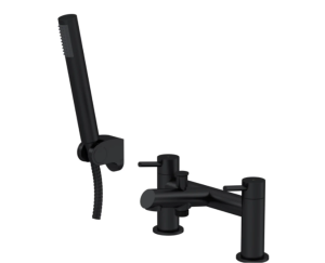 Velora Bath Shower Mixer With Handset - Matt Black PSTE404