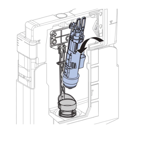 Geberit Type 212 Sigma Concealed UP300 Replacement Dual Flush Valve 244.820.00.1 - Image 2