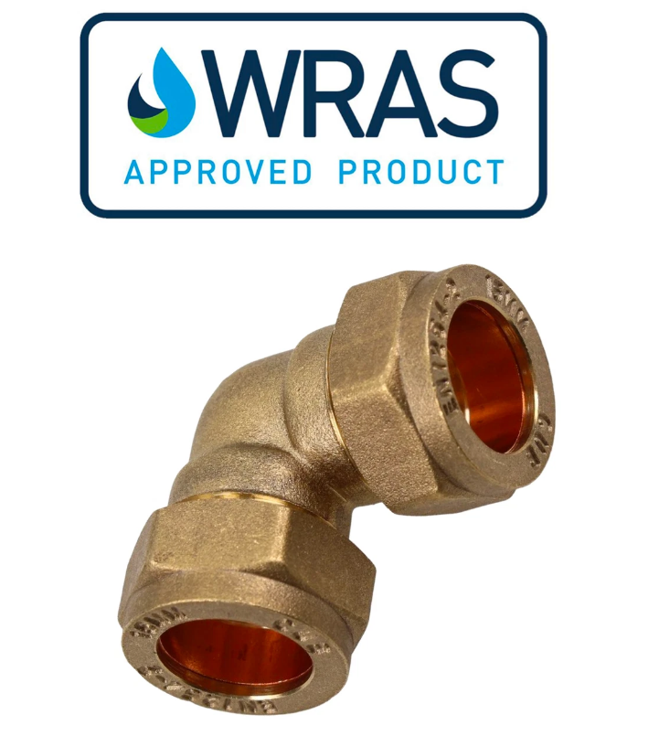 Pack Of 10 x 15mm Equal Elbows Brass Compression Fittings EN & WRAS Approved - Image 2