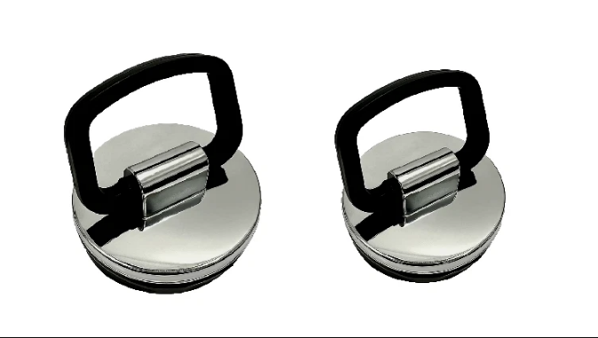 Pack Of Bath & Basin Chrome Plastic Plugs With Handle Easy Grip CP2H + CP1H