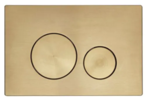 Tavistock Pneumatic Air -  Brushed brass flush plate TR9037
